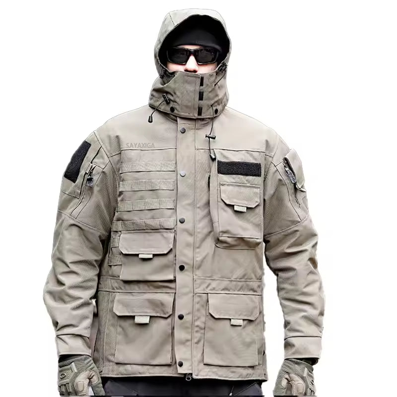 Waterproof Windbreaker Tactical Jacket For Men